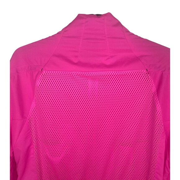 Adidas Tech Track Top Pink Primeblue Womens Medium Full-Zip Lightweight Jacket - Picture 9 of 16